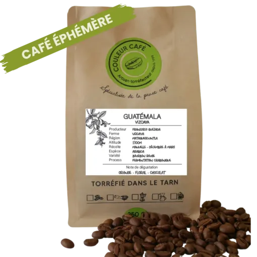 Nouveau : le café Guatemala Vazcaya, variété bourbon rouge, Castres, Couleur Café