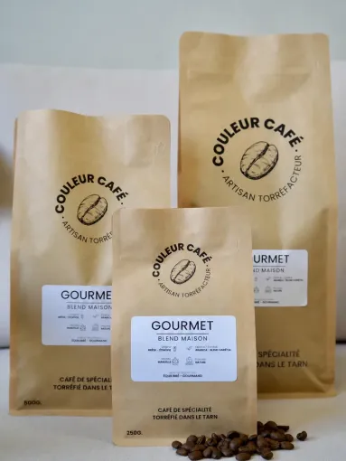 Nos nouvelles poches à café 250g / 500g ou 1kg, Castres, Couleur Café
