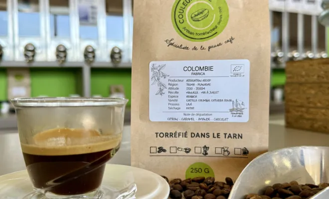 Café de Colombie arrivé en voilier